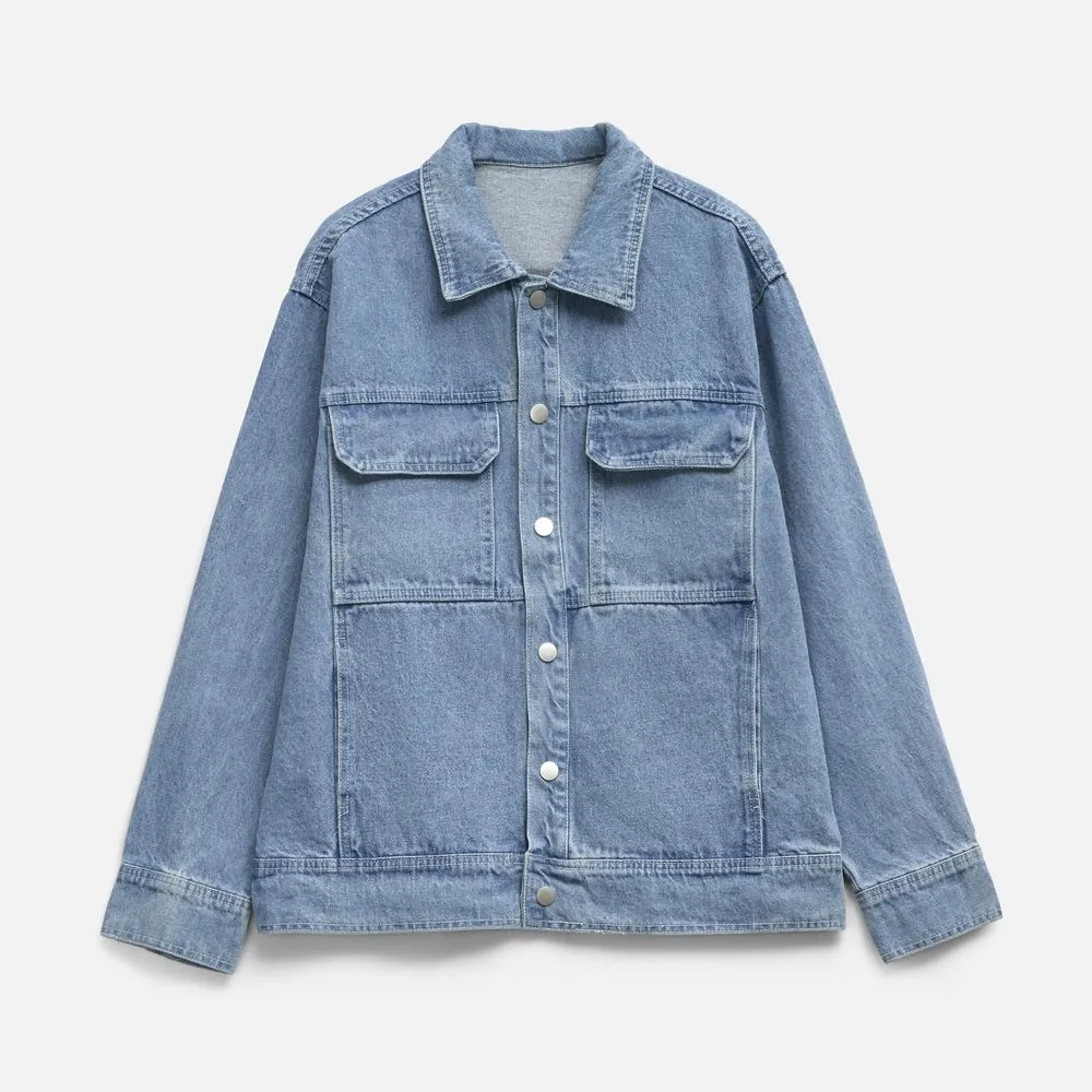 Куртка джинсовая O2, голубая, размер XL/XXL