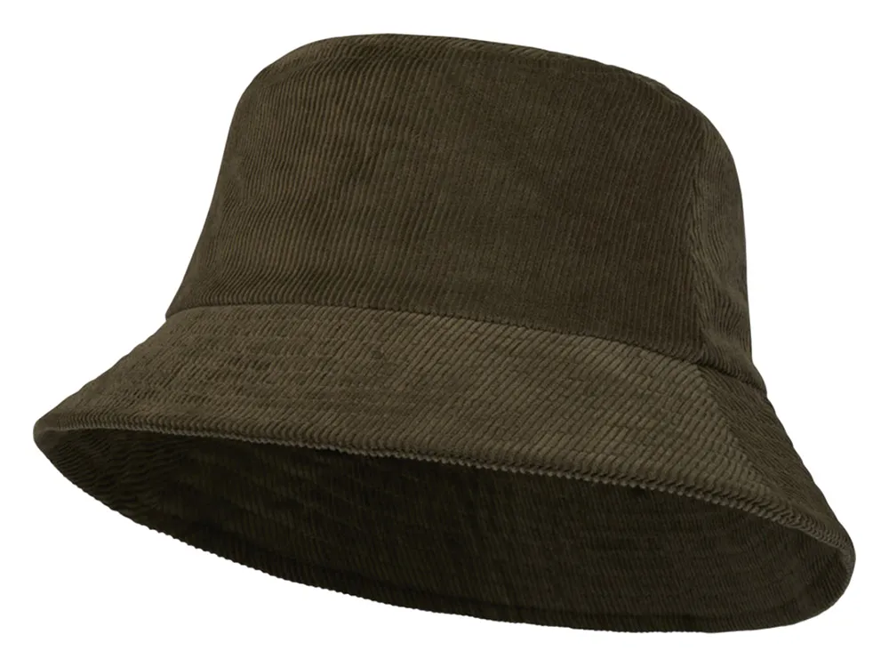 Панама "Howson" из переработанного вельвета - Зеленый лесной