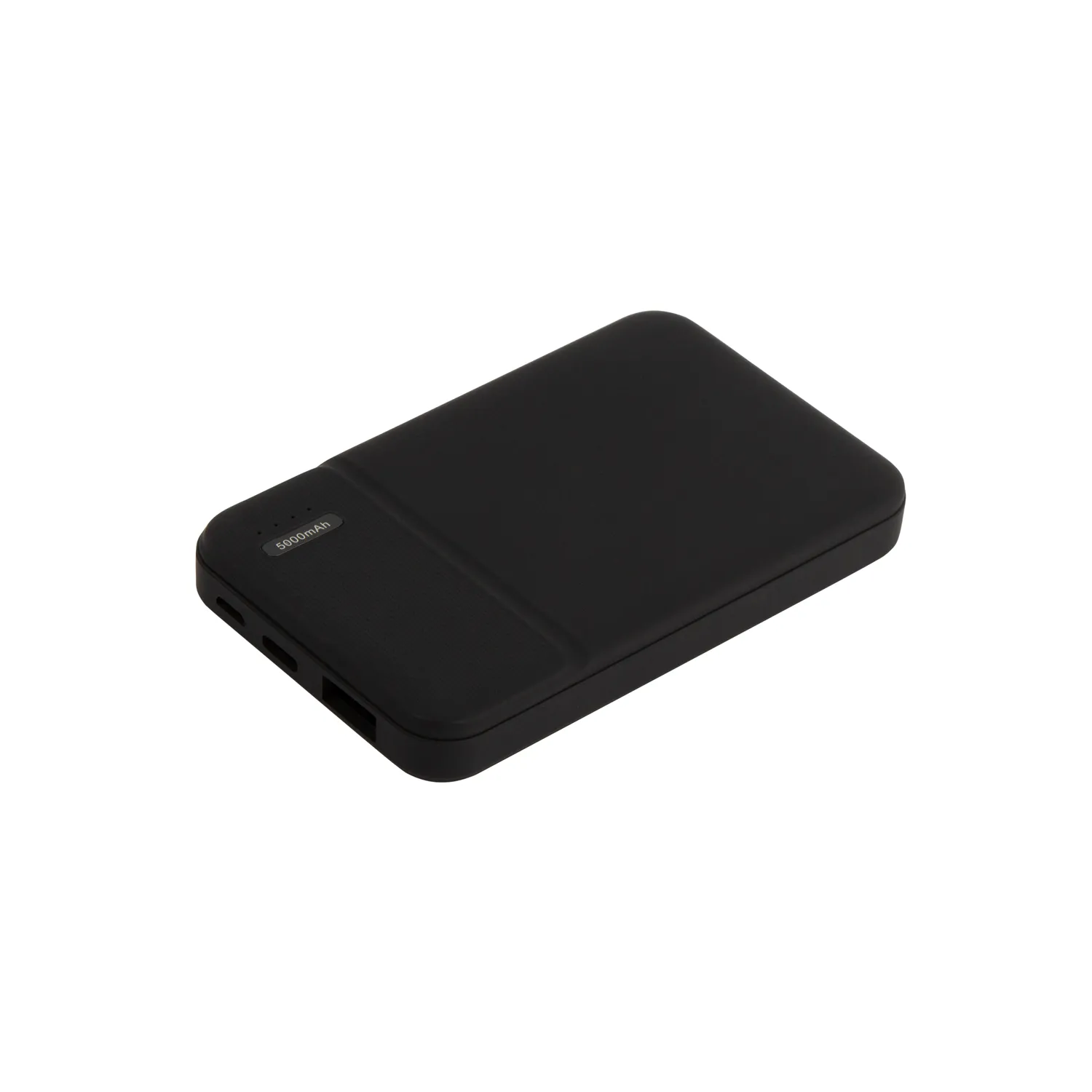 Внешний аккумулятор с подсветкой Скайлайн (Skyline), 5000 mAh, черный