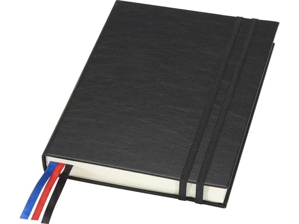 Блокнот Alder формата A5 в твердой обложке, черный