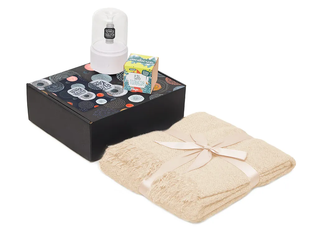 Подарочный набор «Re:y. Grow» с пледом, увлажнителем и набором для выращивания