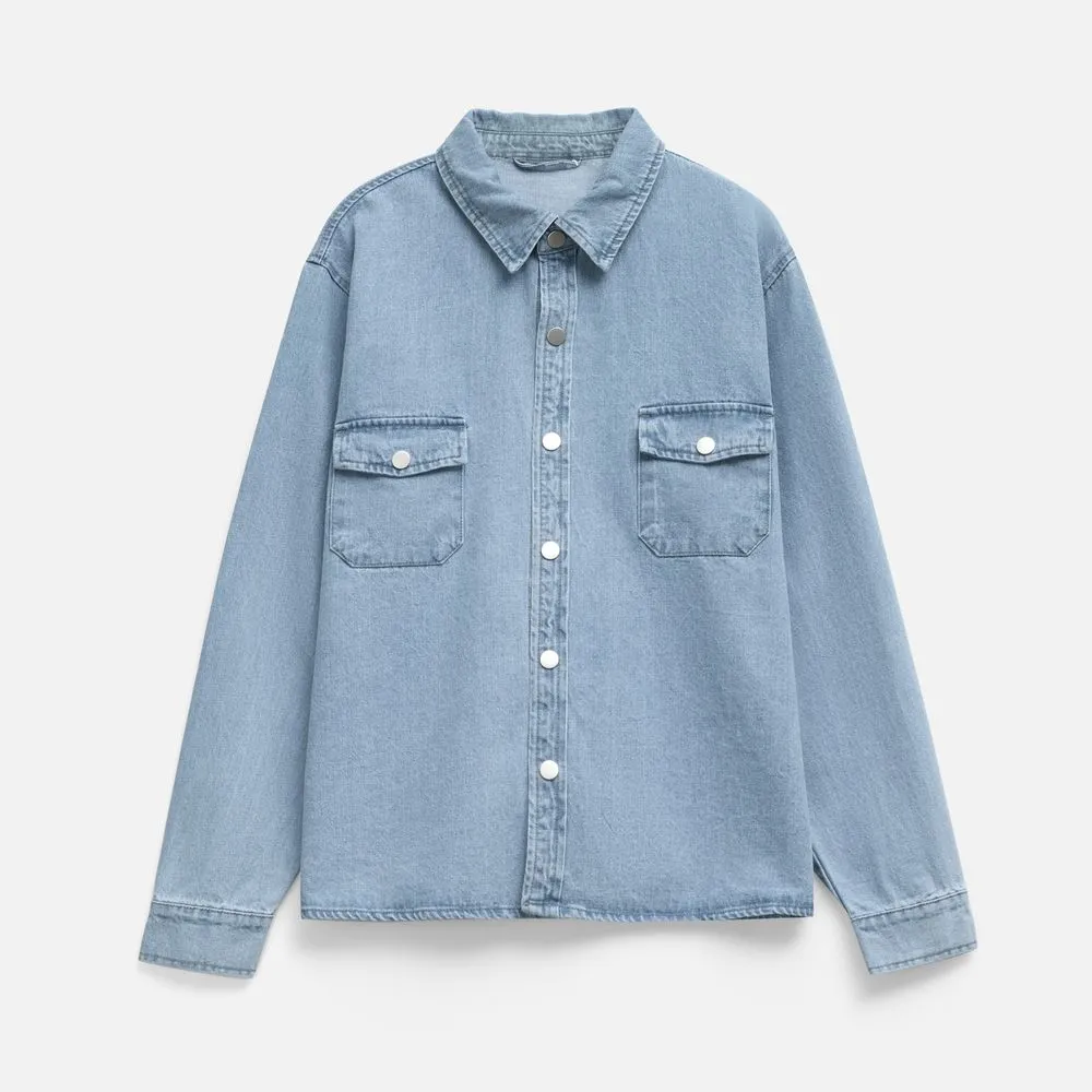 Куртка джинсовая O3, голубая, размер M/L