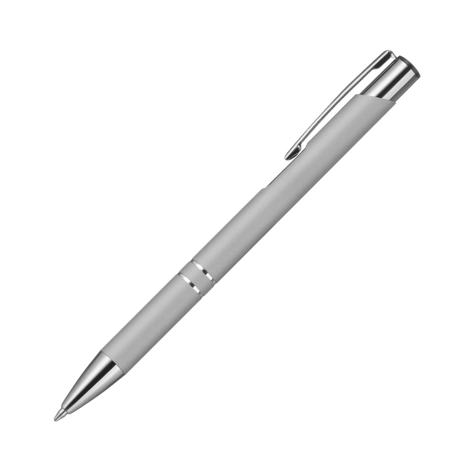 Шариковая ручка Альфа (Alpha), серебряная