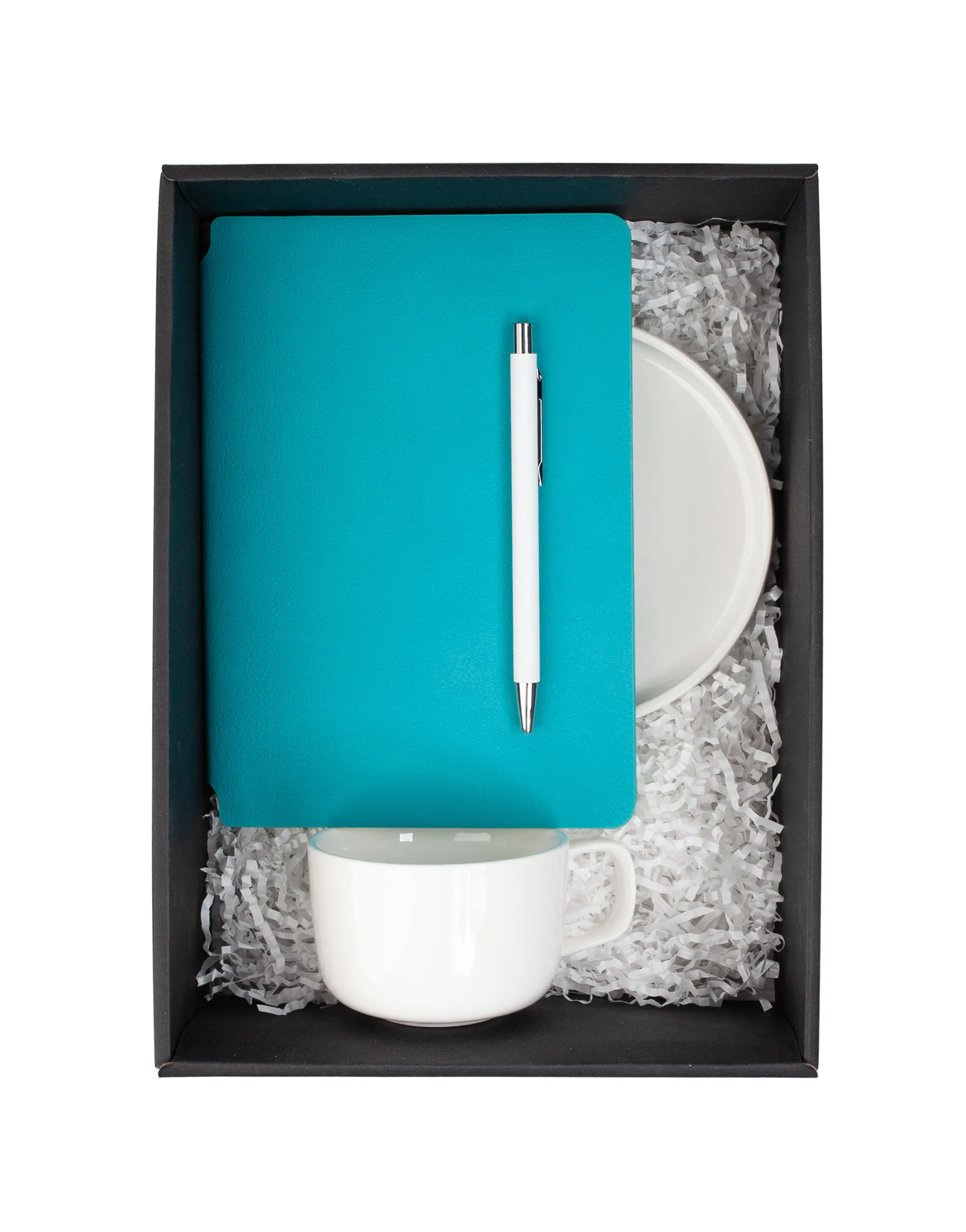 белый с бирюзовым