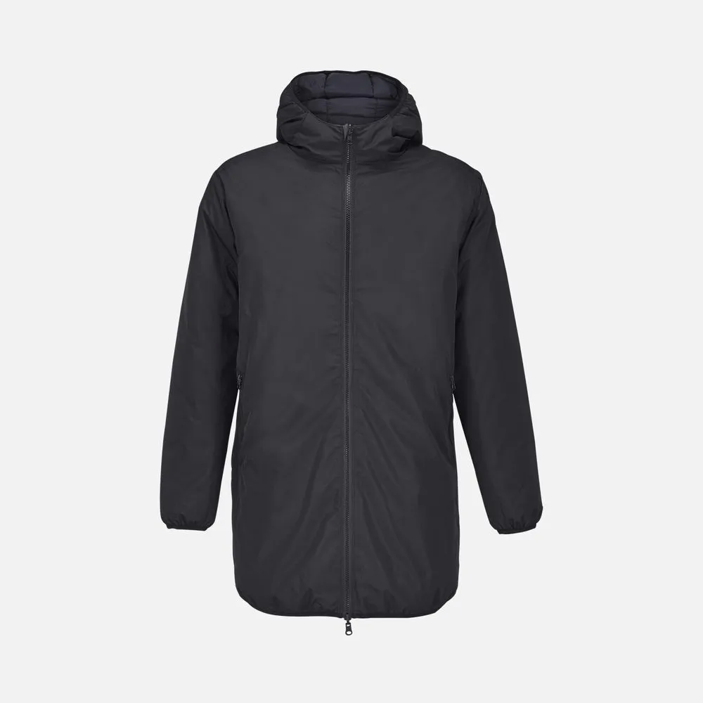 Куртка-парка унисекс Reverse, черная, размер XXL