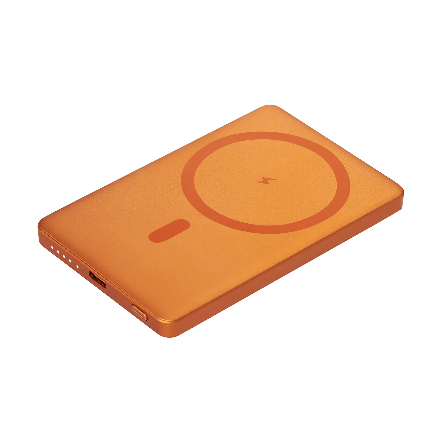 Внешний аккумулятор Атлантис (Atlantis) PD 5000mAh с функцией беспроводной зарядки 15W, оранжевый