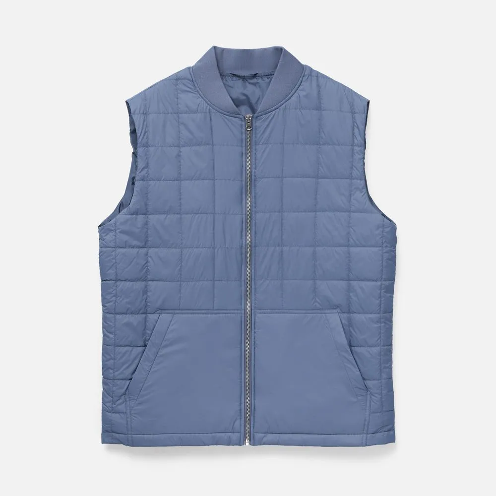 Жилет унисекс Warmbridge, синий (джинс), размер L