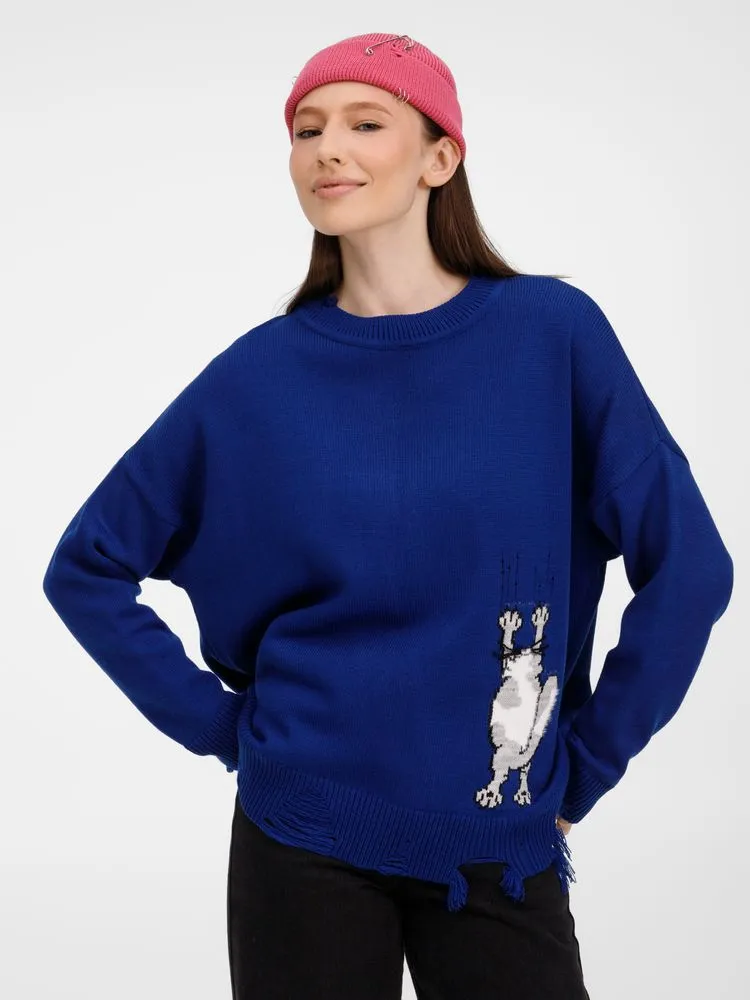 Джемпер Sharpick, темно-синий (кобальт), размер S/M