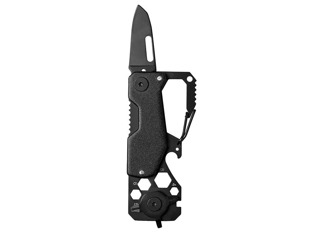 Мультитул с карабином 13-в-1 «Блэкер», черный