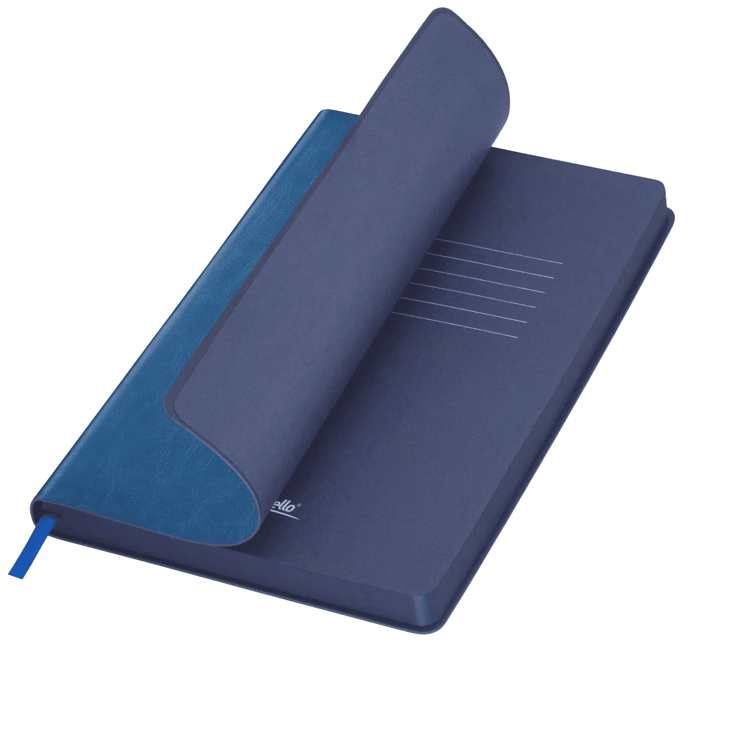 Ежедневник Ривер Сайд (River side) недатированный, лазурный/синий  (без упаковки, без стикера)