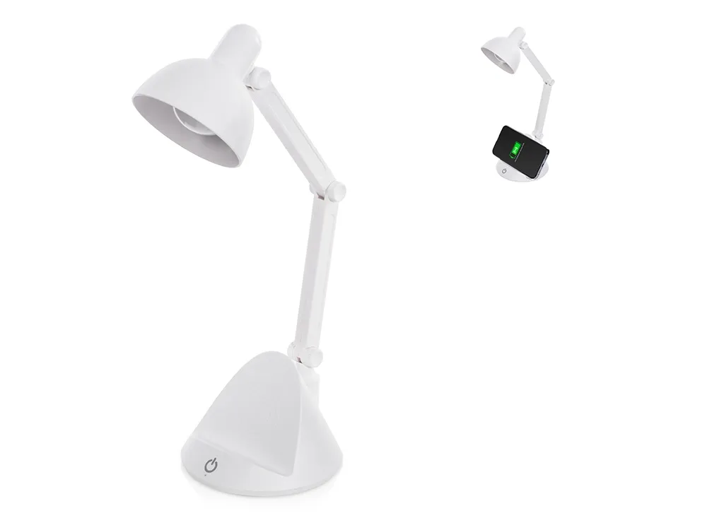 Настольный светильник с функцией беспроводной зарядки "Bendy" (Р)