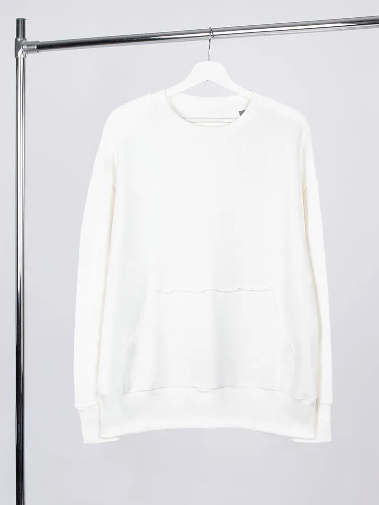 Свитшот оверсайз унисекс Vozduh, молочно-белый, размер M/L