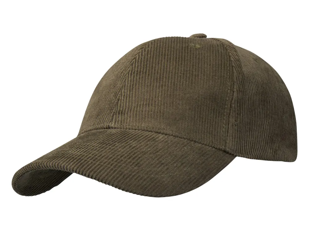 "Hutton" 6-панельная бейсболка из переработанного хлопка - Зеленый лесной