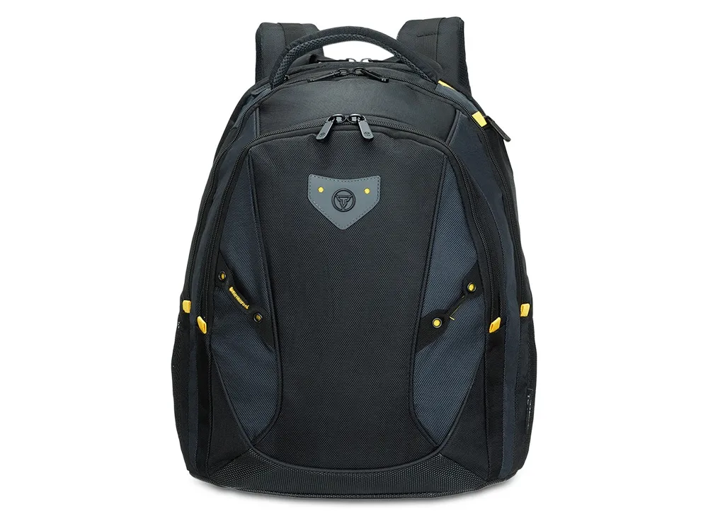 Рюкзак TORBER МЕГАПОЛИС с отделением для ноутбука 15.6", чёрный/серый, полиэстер, 35,5 х 23 х 45 см