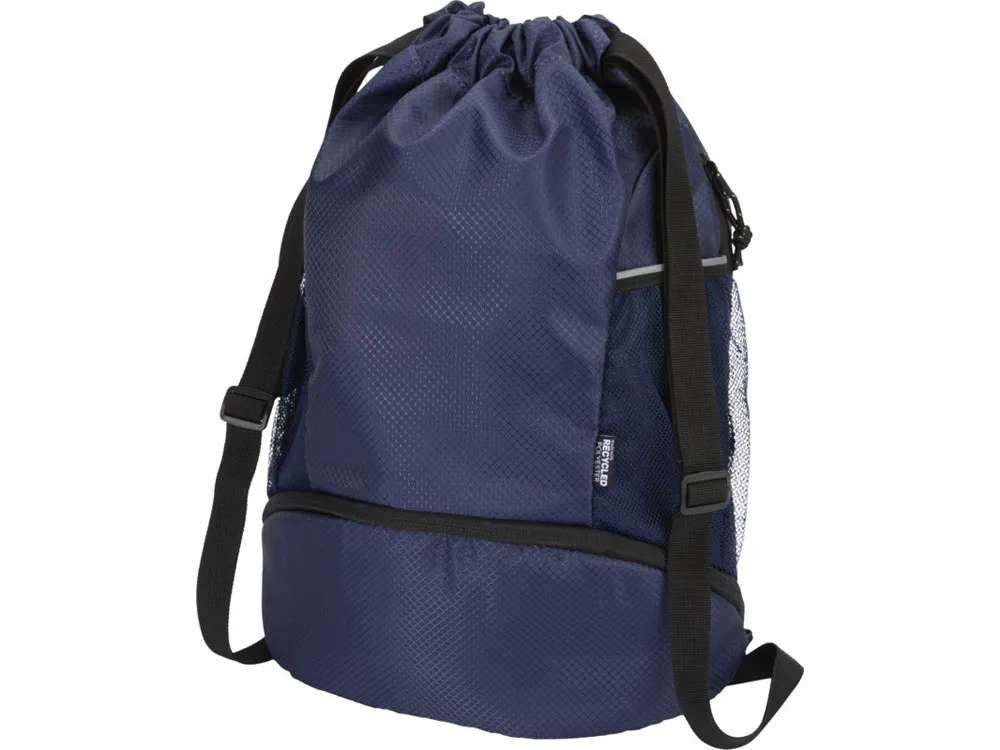 Nomad спортивная сумка из переработанного материала GRS с завязками и нижним отделением на 18 л, темно-синий