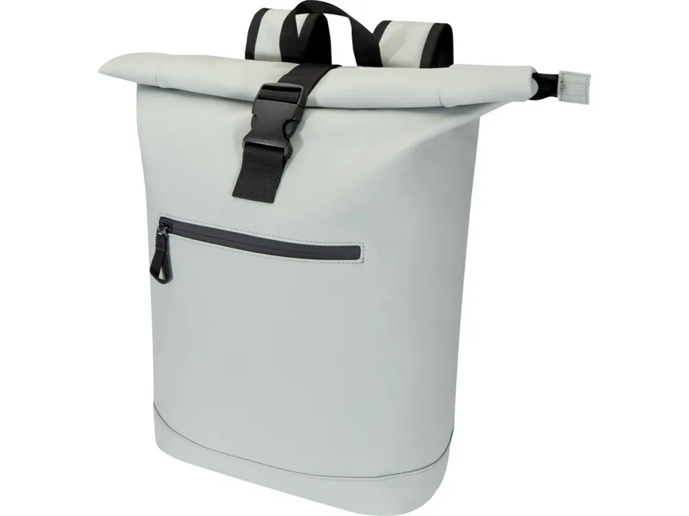 Переработанный рюкзак Реси Плюс 15" GRS с закручивающимся верхом объемом 18 л, серый