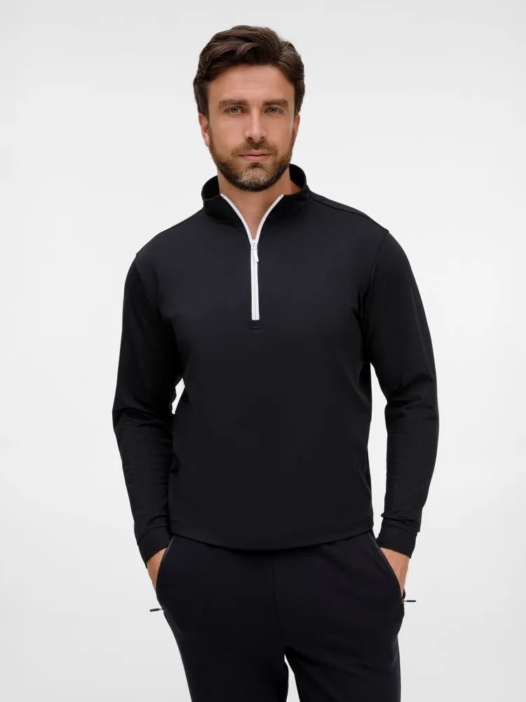 Свитшот на молнии из бифлекса Morfiss, черный, размер M/L