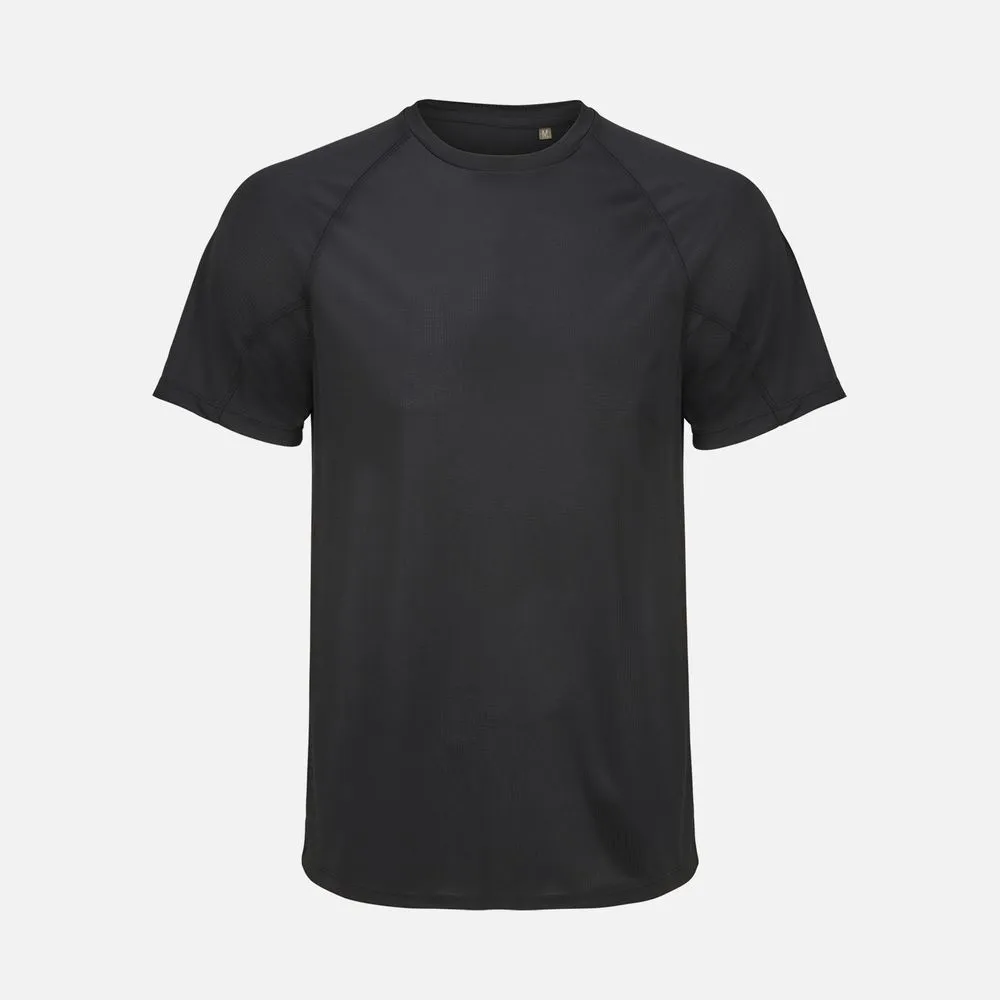 Футболка спортивная унисекс Vortex, черная, размер S