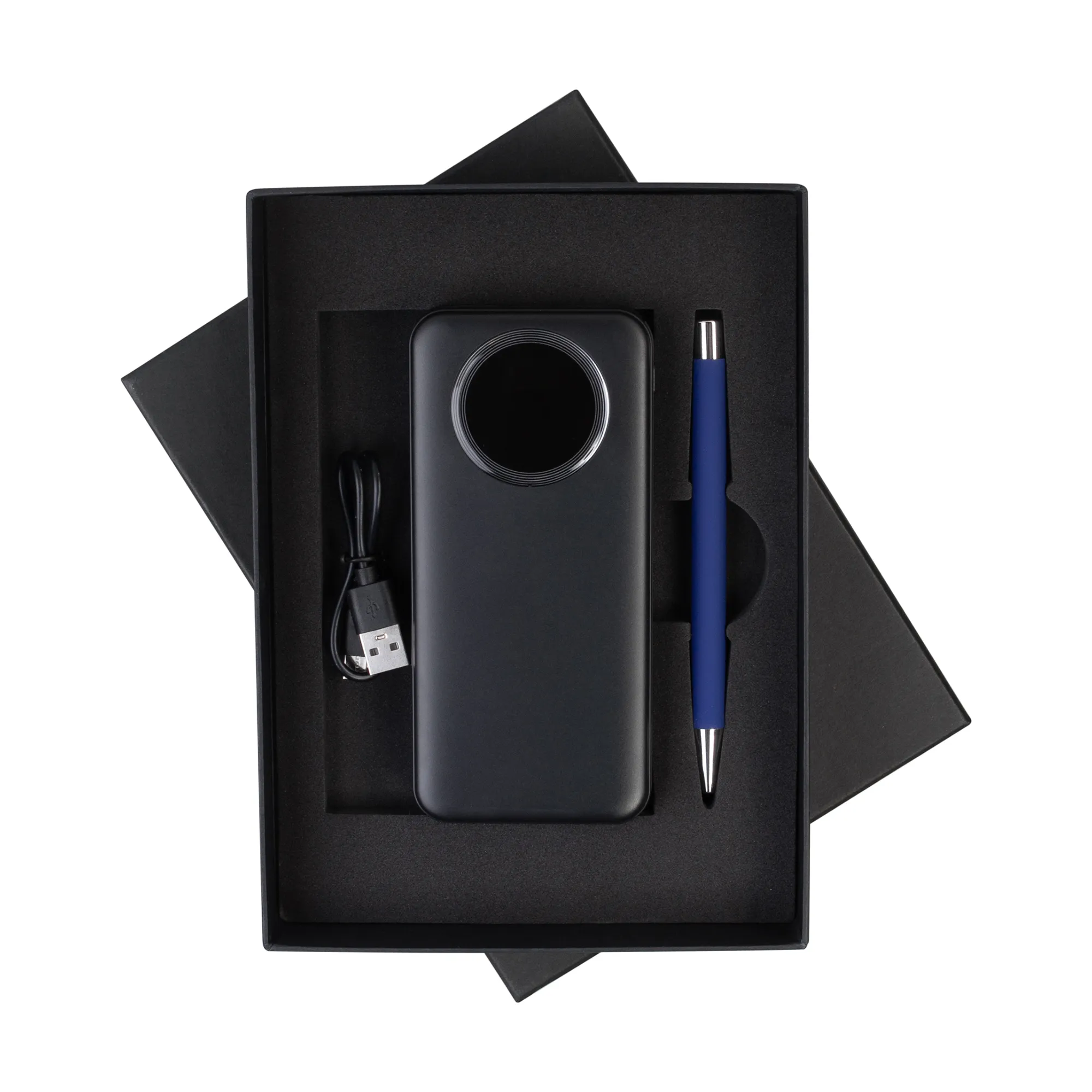 черный с синим