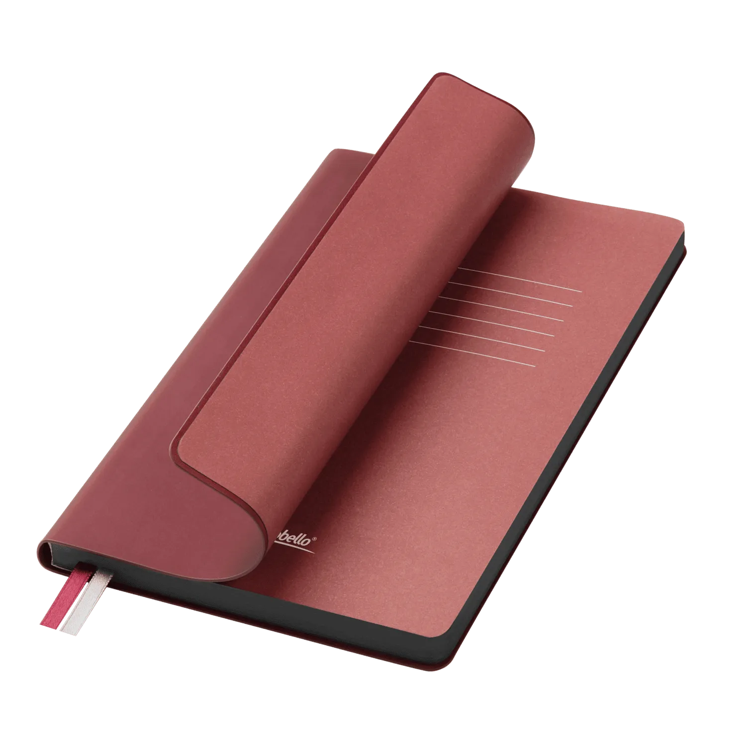 Ежедневник Мун Ривер (Moon River) недатированный, бургунди (без упаковки, без стикера)