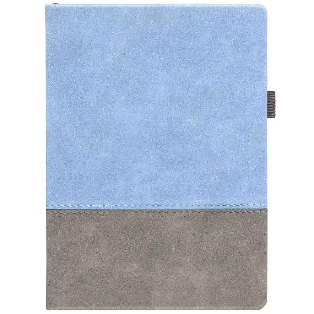 Ежедневник Horizon, недатированный, серый с голубым