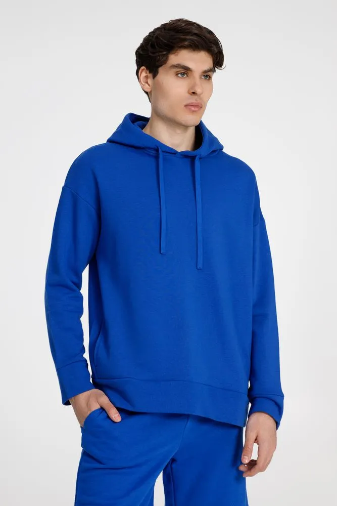 Худи унисекс H2, синее, размер M/L