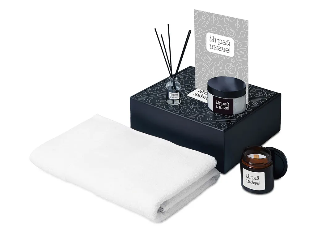 Подарочный набор «Re:y. Care» с полотенцем, солью для ванны и диффузором