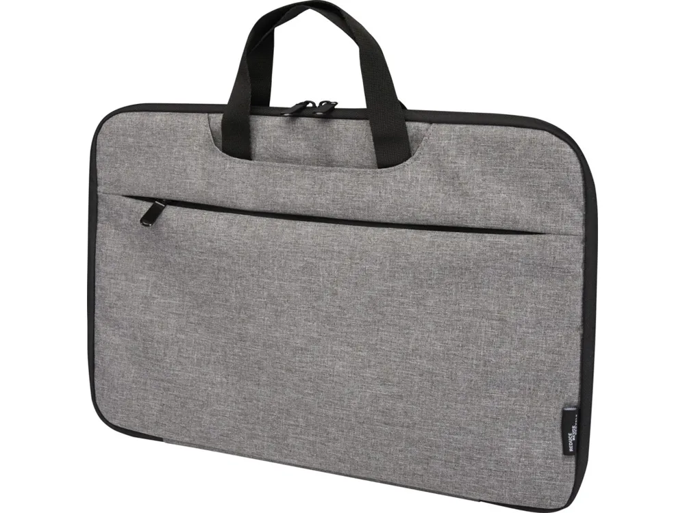 Эко- чехол для ноутбука «Libra» 2 в 1 из переработанного пластика, серый яркий