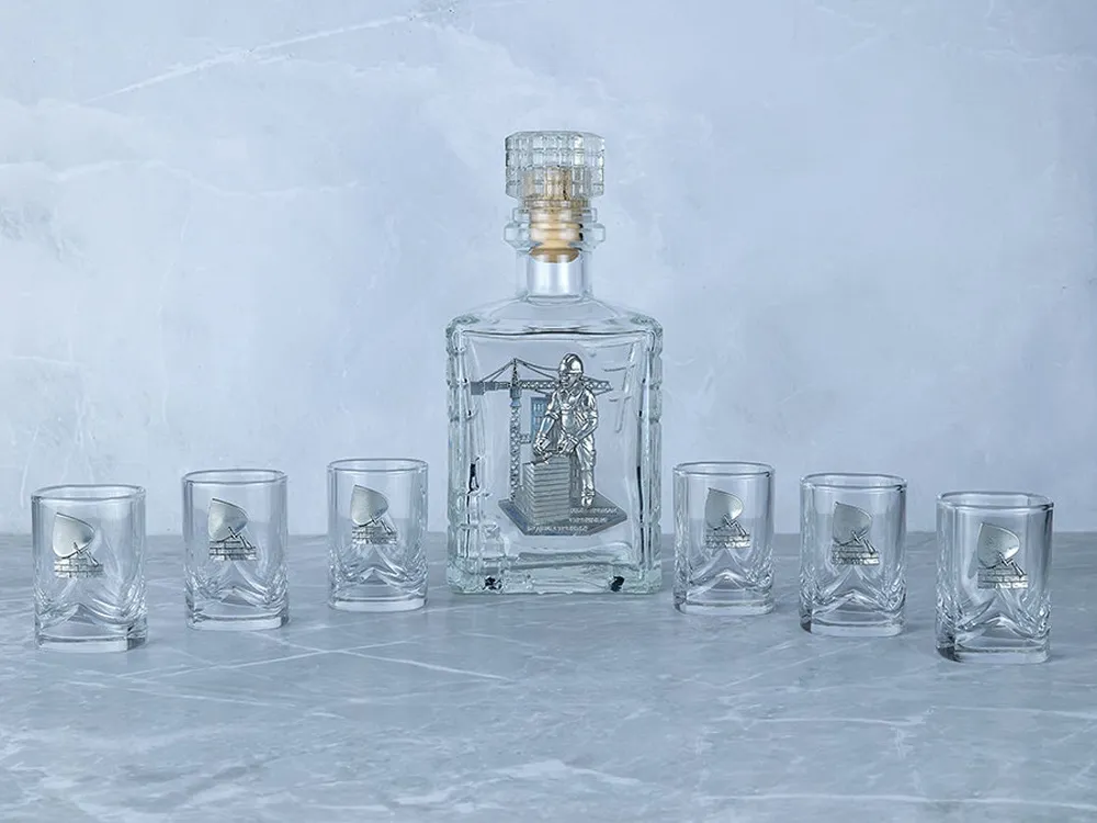 Набор со штофом СТРОИТЕЛЬНЫЙ