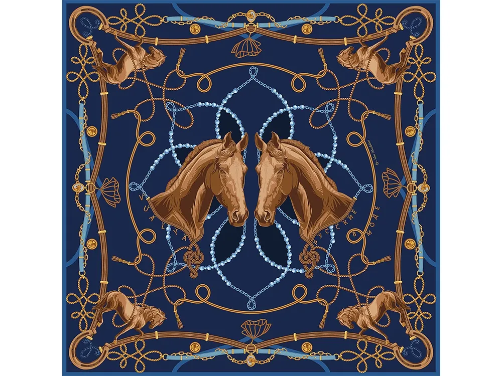 Платок «Конный клуб»