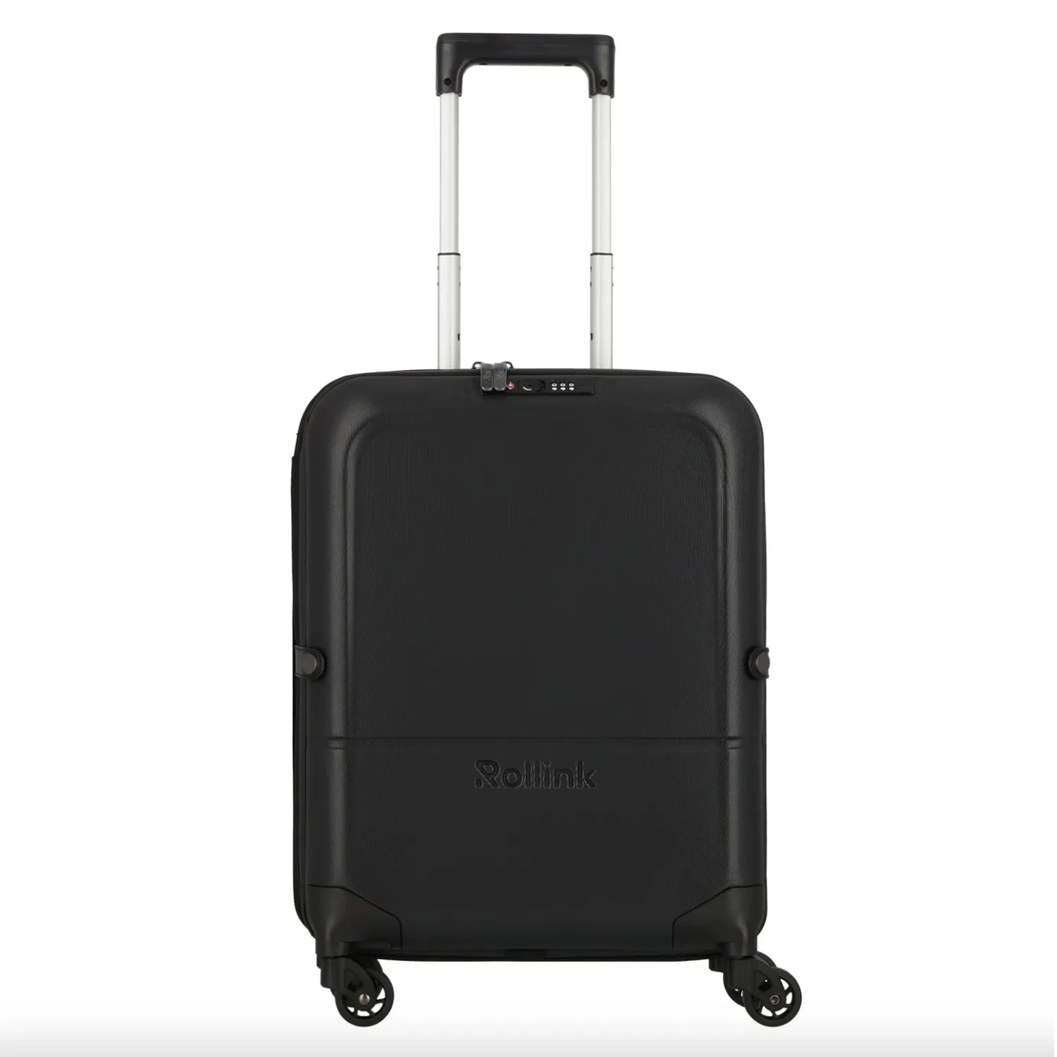Чемодан складной Rollink FLEX LIGHT 55x40x20 см, 4 колеса, черный
