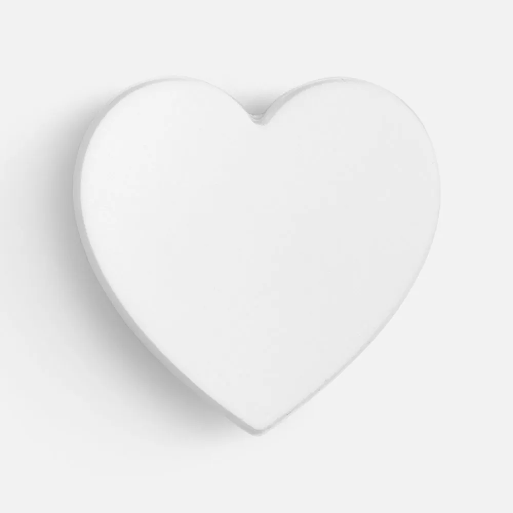 Джибитс из ПВХ «Сердце», белый