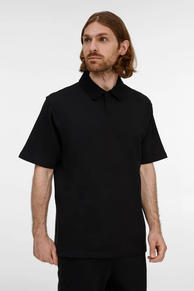 Рубашка поло унисекс Tiimi, черная, размер M/L