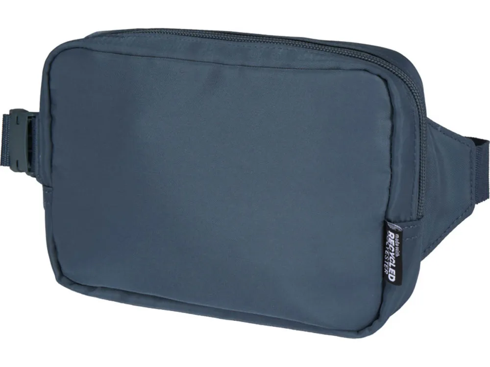 Трип Эви дорожная сумка через плечо из переработанного материала GRS объемом 1 л, серо-синий