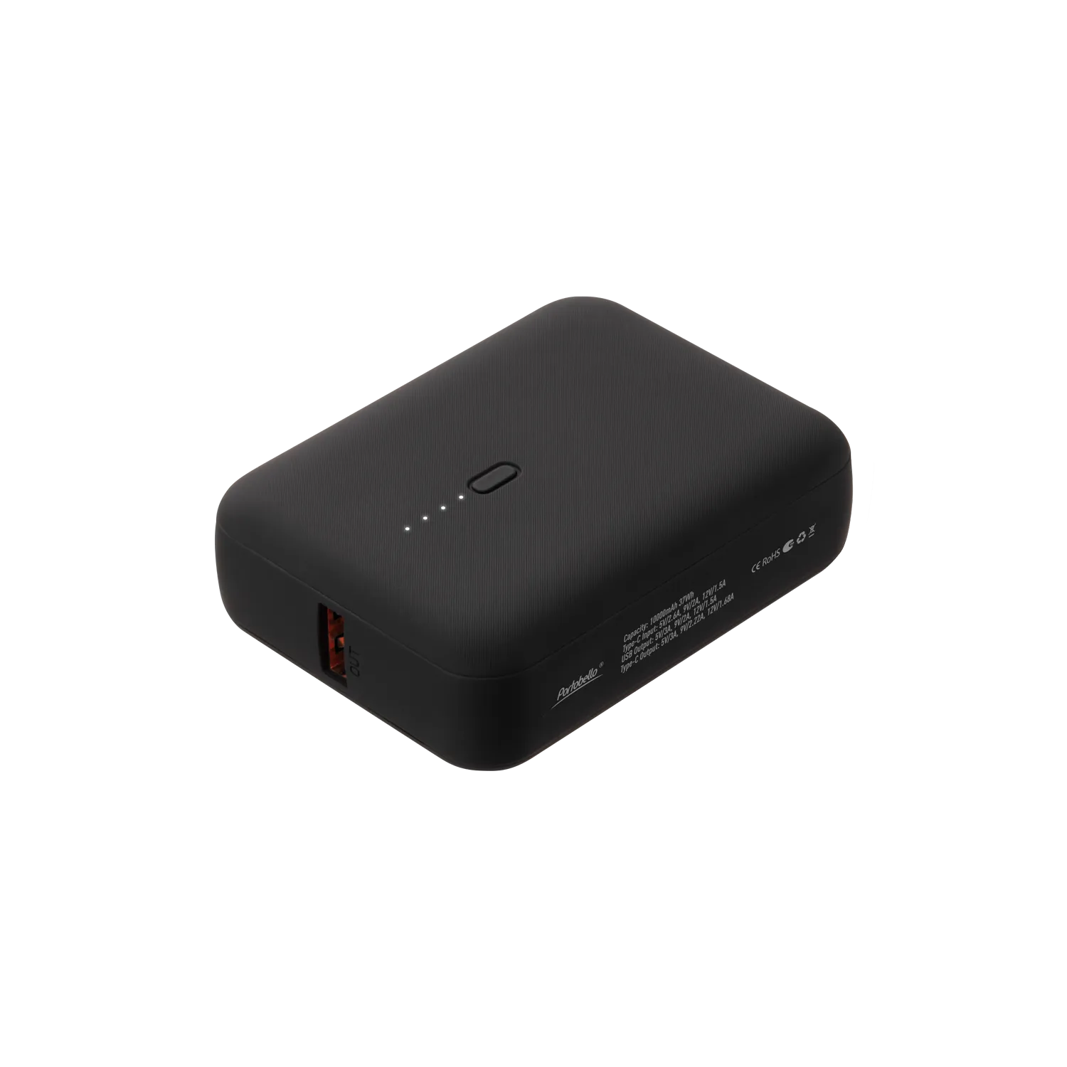 Внешний аккумулятор с функцией быстрой зарядки Формула (Formula) 10000 mAh, черный