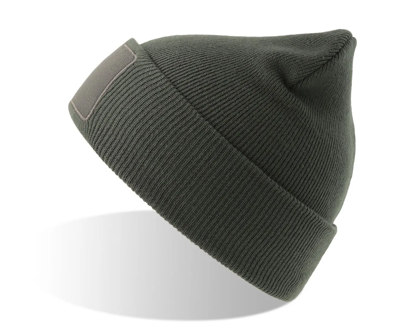 Шапка вязаная  двойная Wind-S с патчем