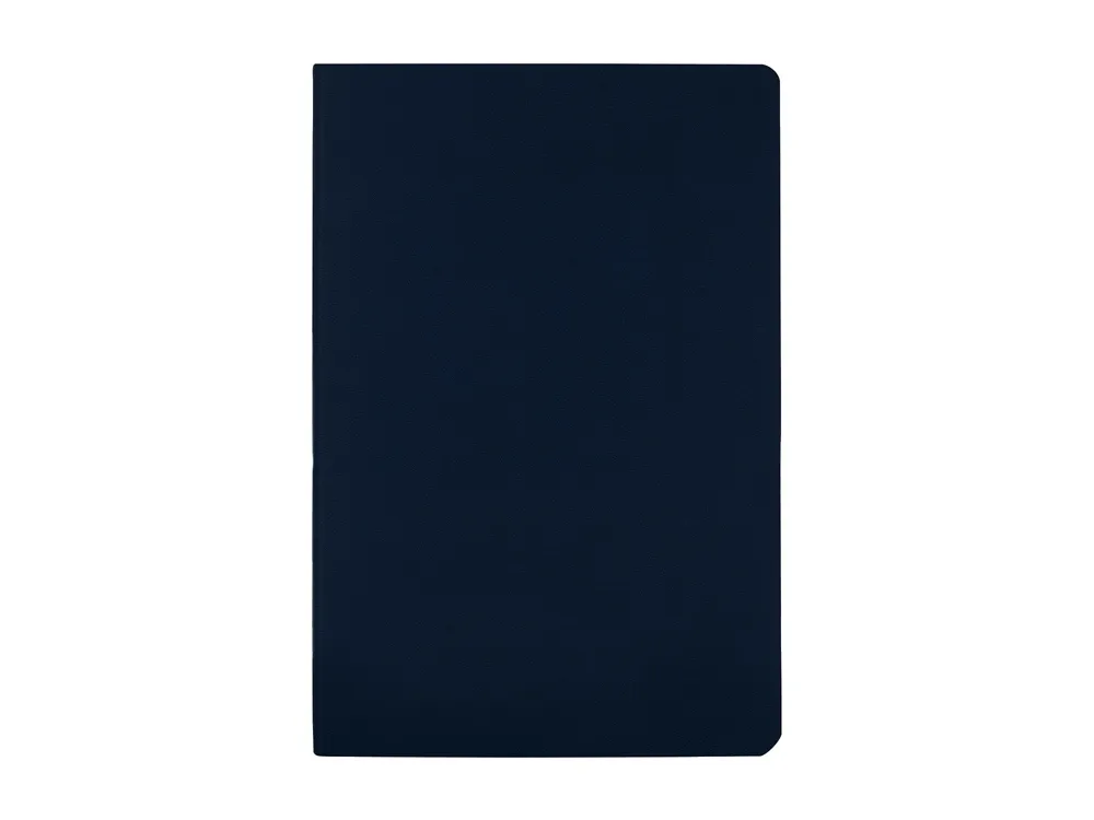 Бизнес тетрадь А5 "Megapolis flex" 60 л. soft touch клетка, темно-синий