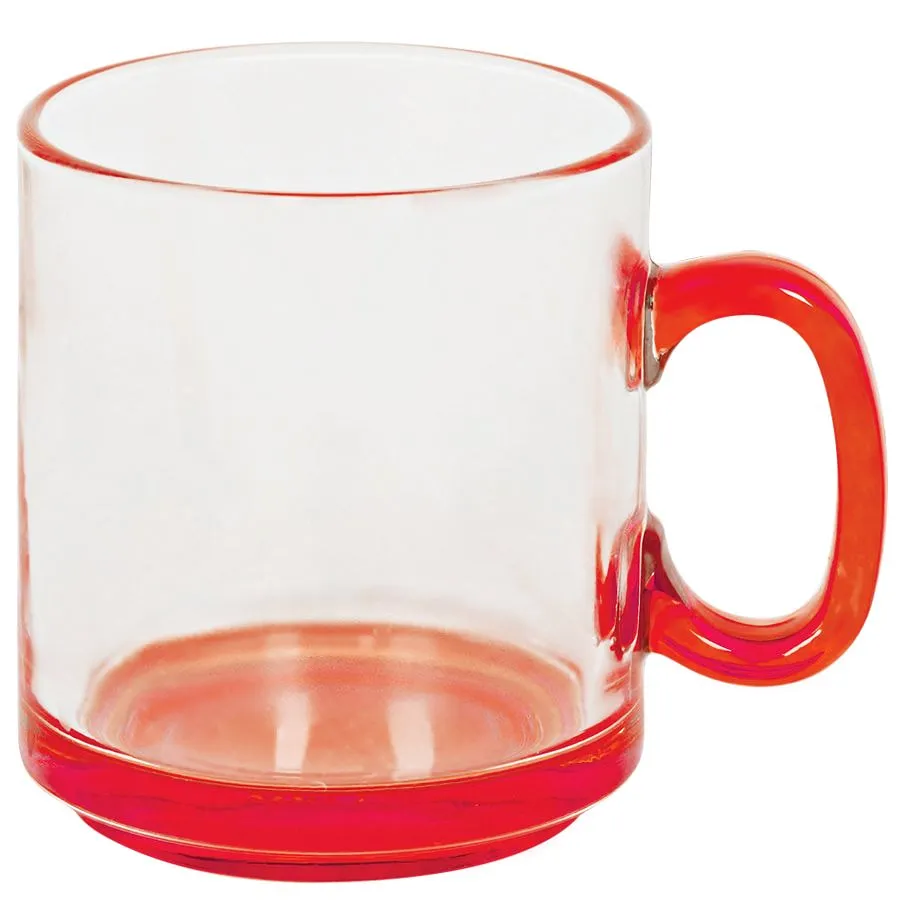 прозрачный, красный