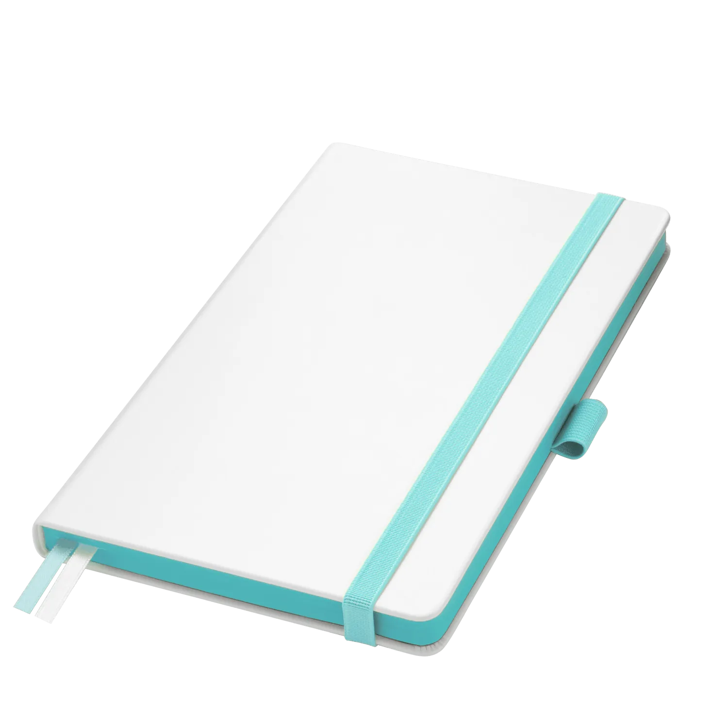 Ежедневник Арктик (Arctic) недатированный, белый/бирюзовый