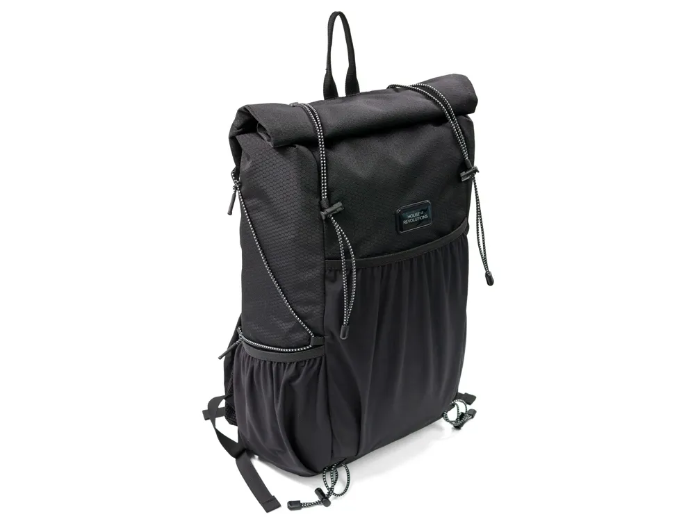 Легкий складывающийся рюкзак-мессенджер "Venturer Eco", черный