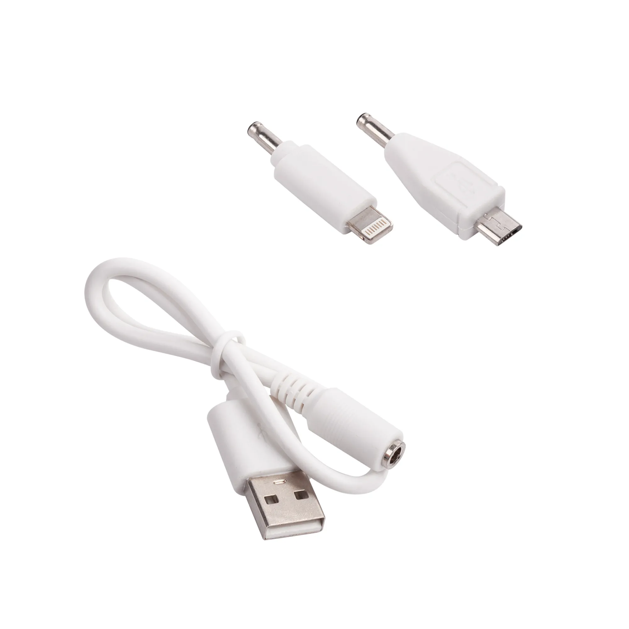 Кабель 2-в-1 (microUSB, Lightning) белый