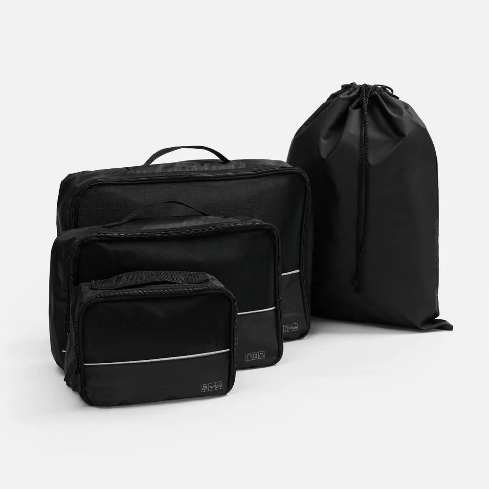 Дорожный набор сумок noJumble 4 в 1, черный