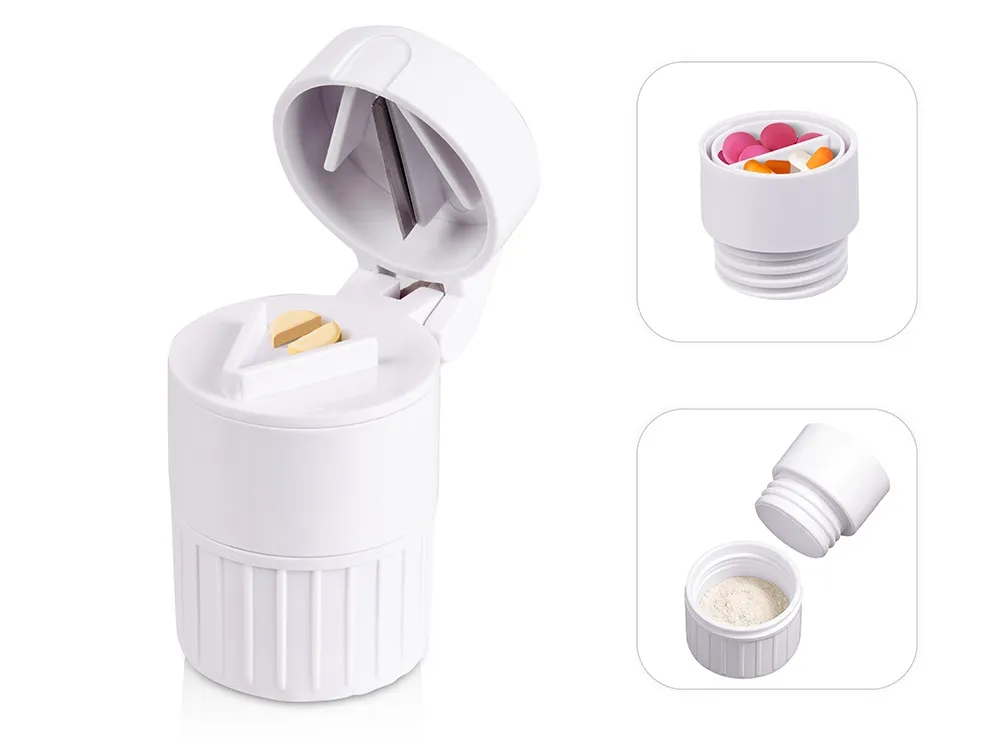 Футляр для мелочей с измельчителем "Avicenna", белый