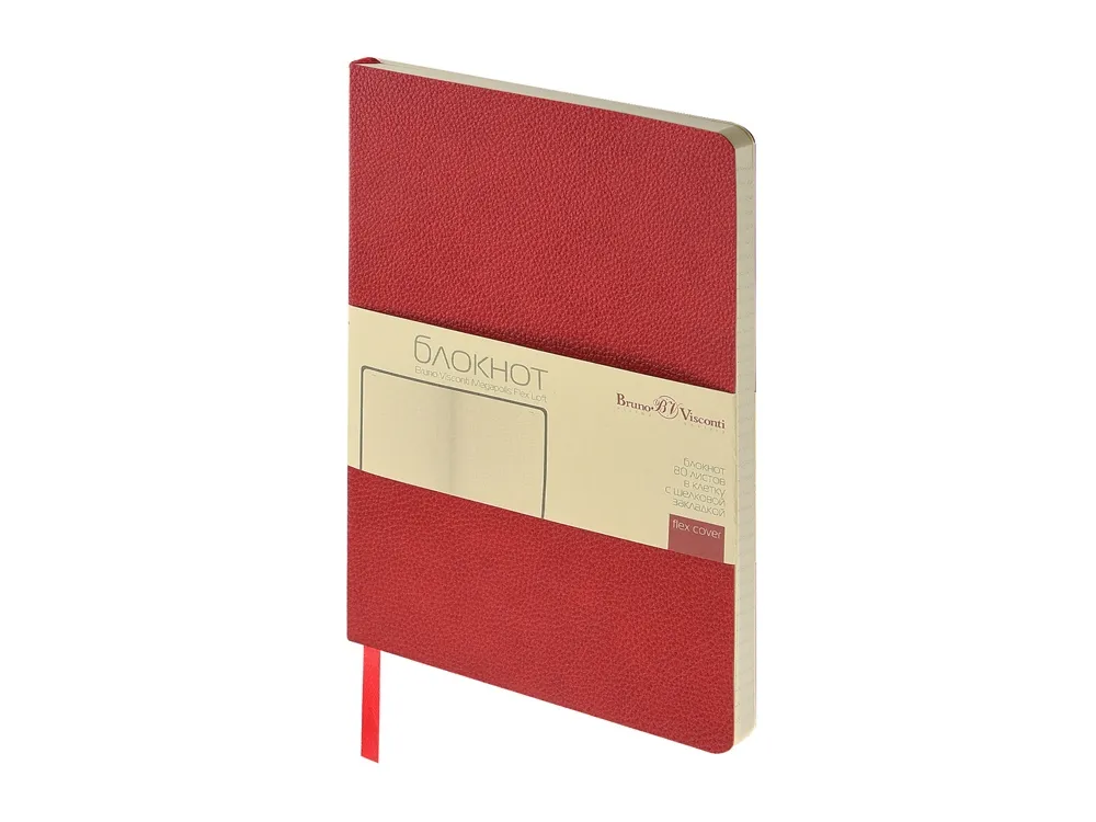 Блокнот А5 "Megapolis Flex Loft", красный