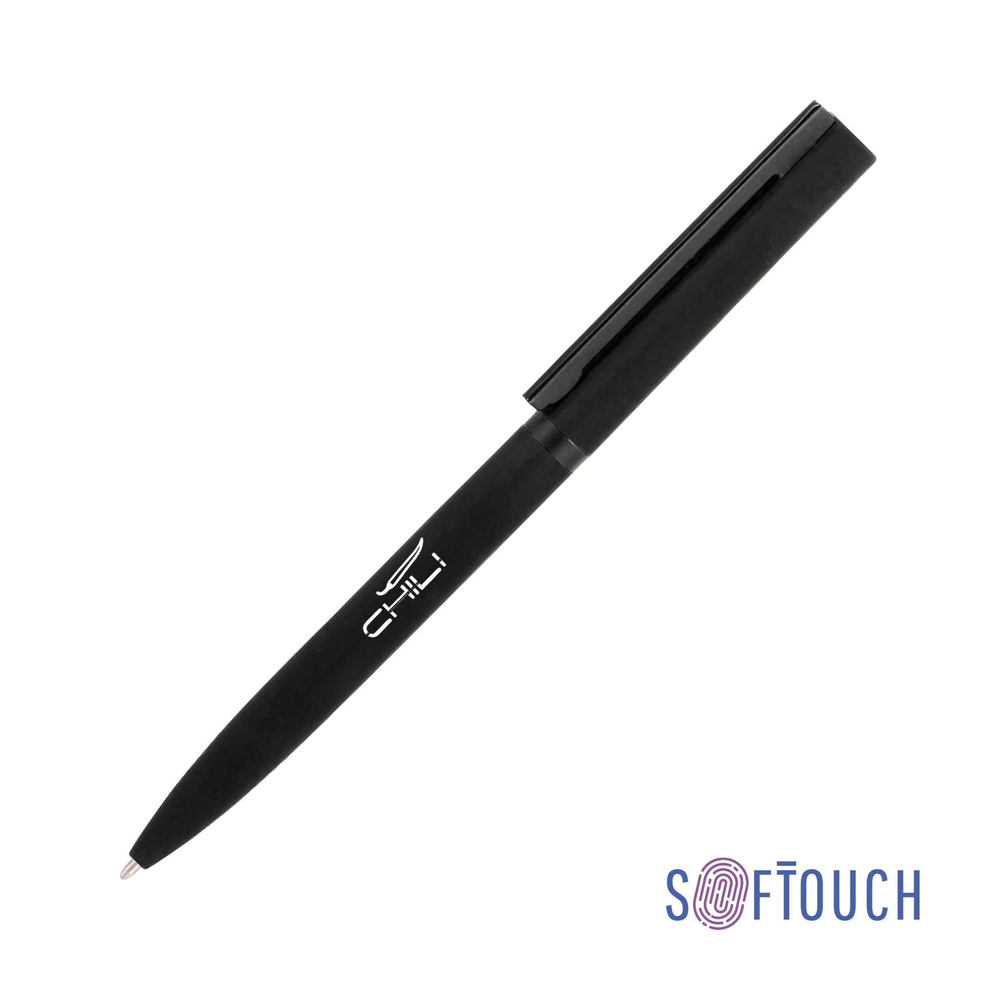 Ручка шариковая "Sirius", покрытие soft touch черный