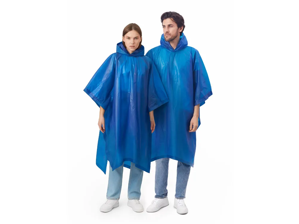 Пончо «Hawaii» c чехлом унисекс, классический синий