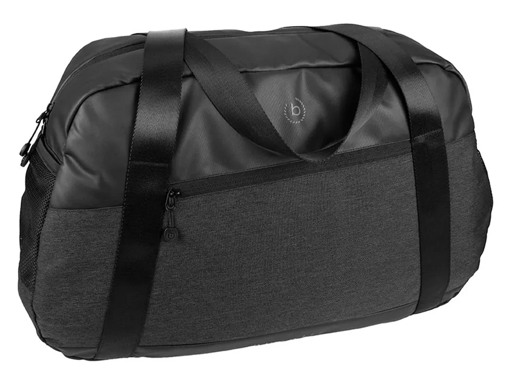 Сумка спортивная BUGATTI КОСМОС | UNIVERSUM 15'', графитовая, полиэстер меланж/тарпаулин, 54х14х33 см, 24 л