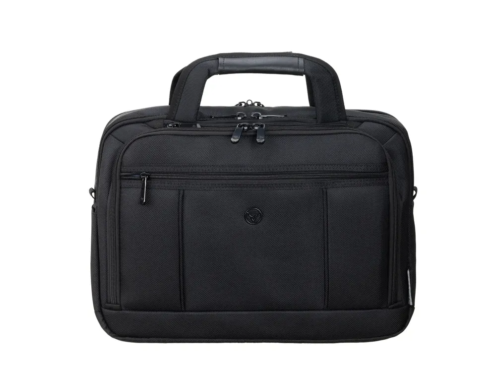 Портфель TORBER ВОЯЖ для ноутбука 14-16'', черный, баллистический нейлон, 41 x 12 x 30 см, 11 л