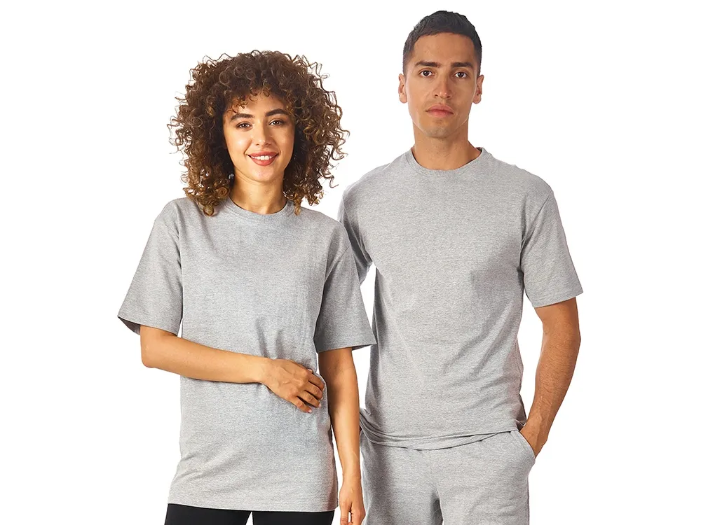 Футболка из френч терри «Warsaw» унисекс 220гр, серый меланж