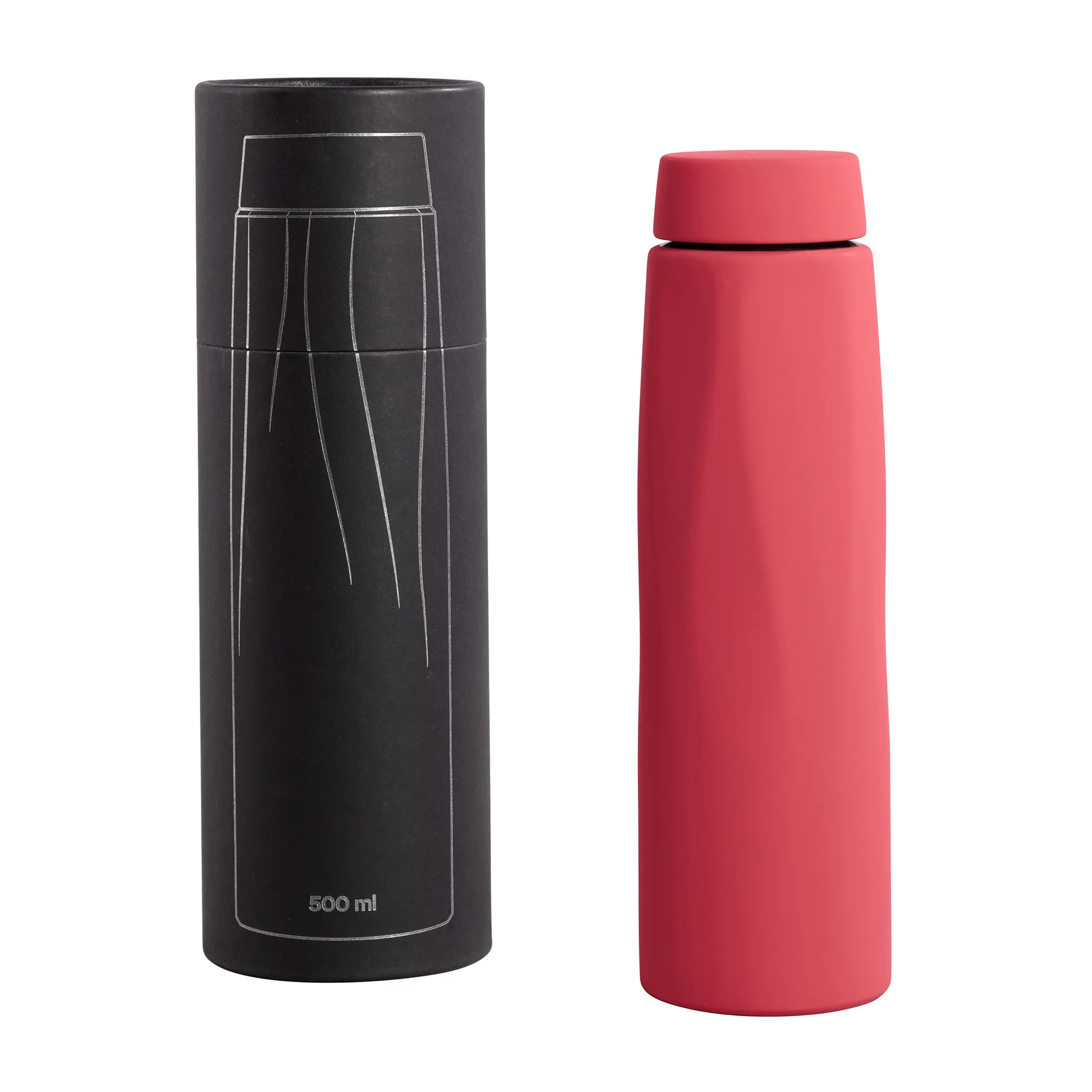 Термос "Calypso", покрытие soft touch, 500 мл красный